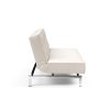 Innovation Splitback Klappsofa 531 Boucle Off White Chrom / Mattschwarz
