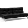 Innovation Splitback Klappsofa 550 Fanual Black Chrom / Mattschwarz