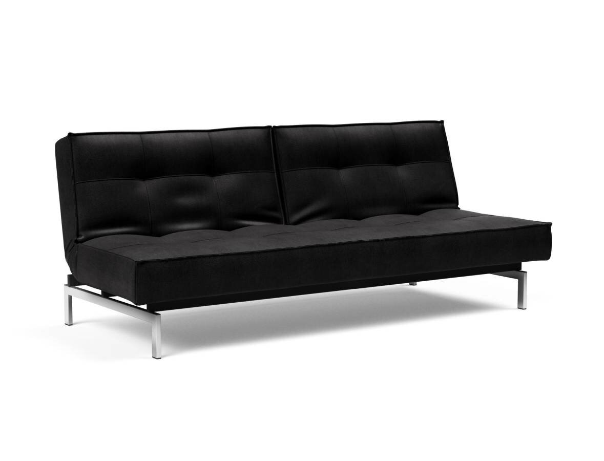 Innovation Splitback Klappsofa 550 Fanual Black Chrom / Mattschwarz
