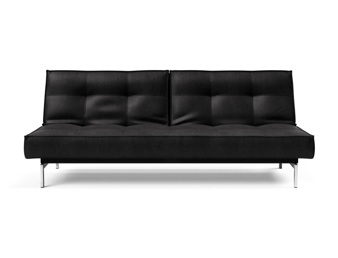 Innovation Splitback Klappsofa 550 Fanual Black Chrom / Mattschwarz