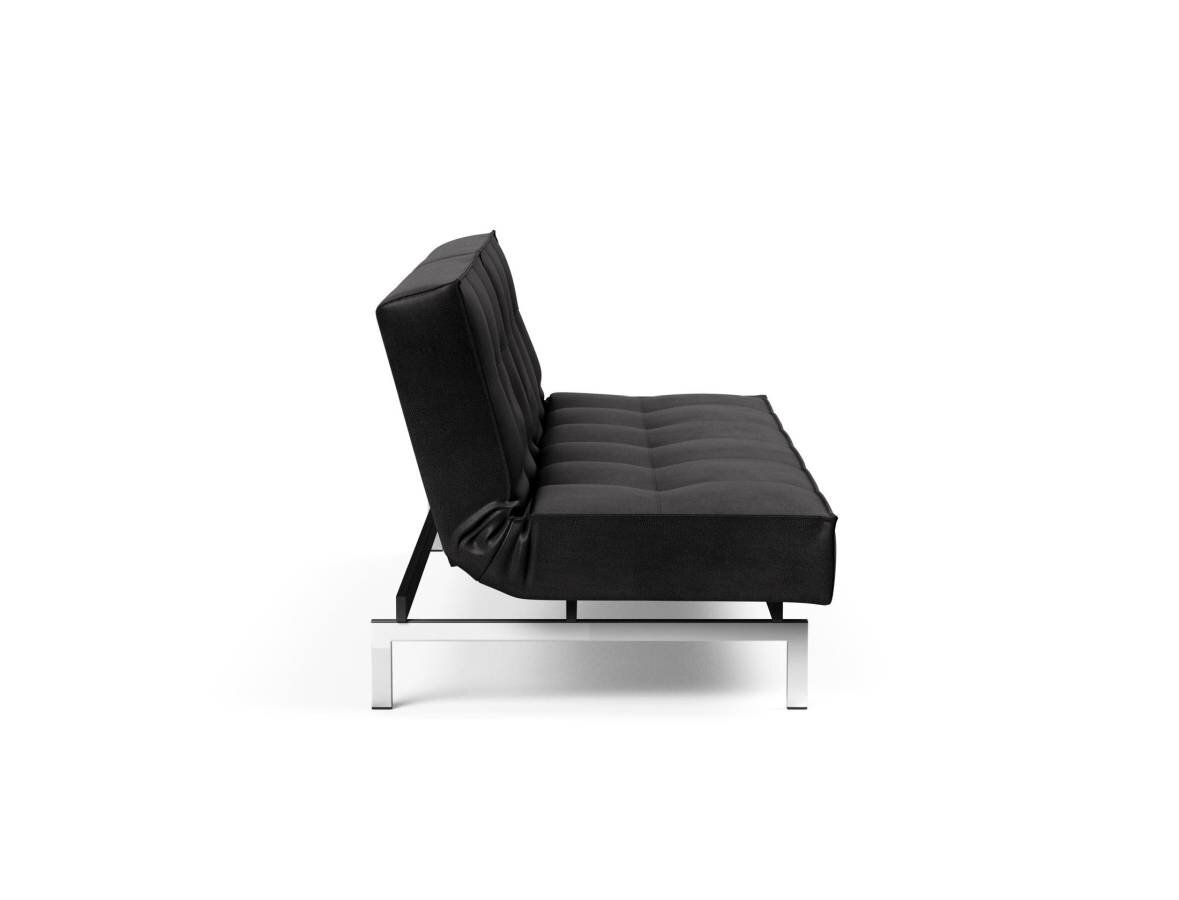 Innovation Splitback Klappsofa 550 Fanual Black Chrom / Mattschwarz