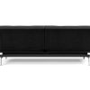 Innovation Splitback Klappsofa 550 Fanual Black Chrom / Mattschwarz