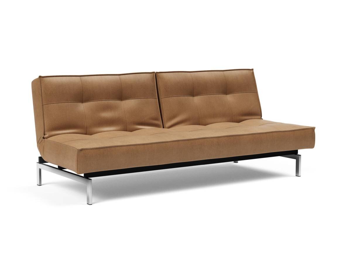 Innovation Splitback Klappsofa 551 Faunal Brown Chrom / Mattschwarz