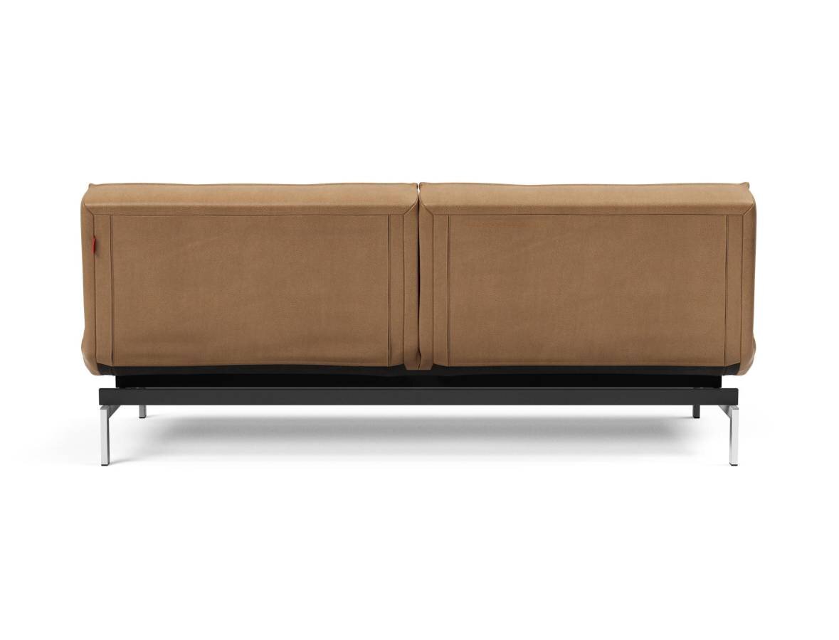 Innovation Splitback Klappsofa 551 Faunal Brown Chrom / Mattschwarz