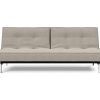 Innovation Splitback Klappsofa 579 Kenya Gravel Chrom / Mattschwarz