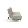 Innovation Splitback Klappsofa 579 Kenya Gravel Chrom / Mattschwarz