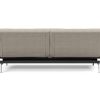 Innovation Splitback Klappsofa 579 Kenya Gravel Chrom / Mattschwarz