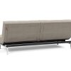 Innovation Splitback Klappsofa 579 Kenya Gravel Chrom / Mattschwarz