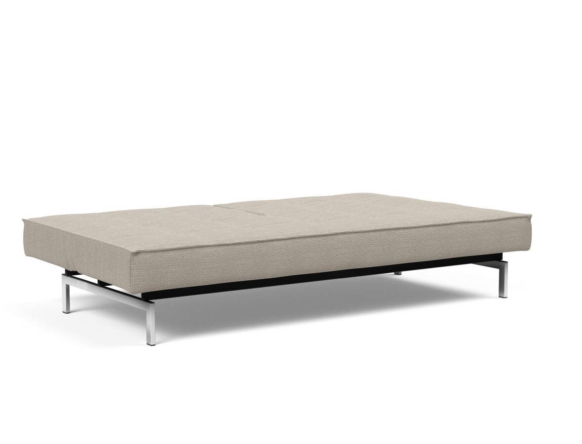Innovation Splitback Klappsofa 579 Kenya Gravel Chrom / Mattschwarz