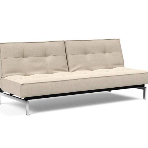 Innovation Splitback Klappsofa 586 Phobos Latte Chrom / Mattschwarz Innovation Splitback Klappsofa 586 Phobos Latte Chrom / Mattschwarz