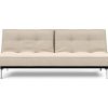 Innovation Splitback Klappsofa 586 Phobos Latte Chrom / Mattschwarz
