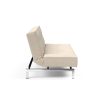Innovation Splitback Klappsofa 586 Phobos Latte Chrom / Mattschwarz
