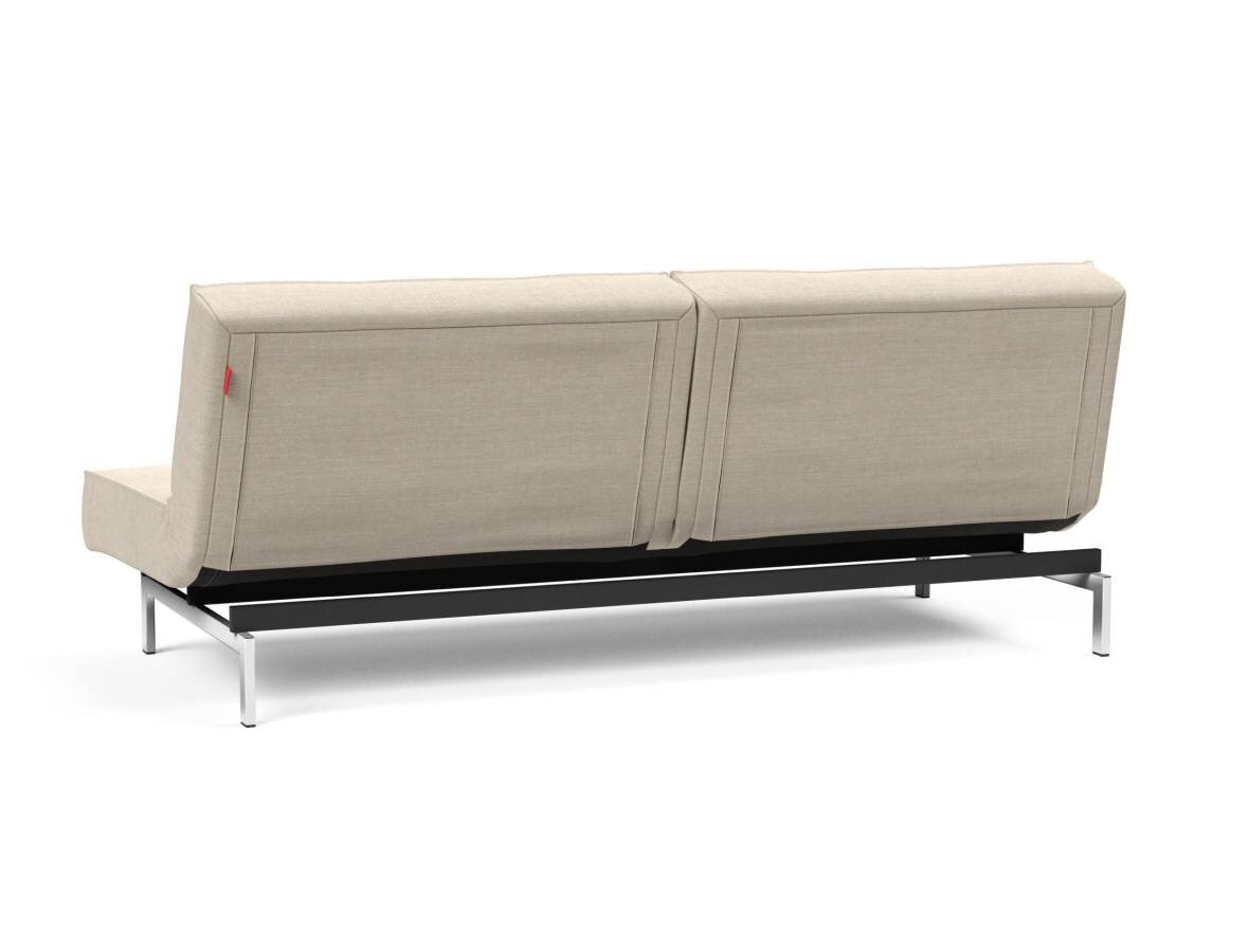 Innovation Splitback Klappsofa 586 Phobos Latte Chrom / Mattschwarz