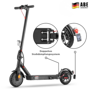 isinwheel E9 Faltbarer E-Scooter Doppelfederung Mit Straßenzulassung (ABE,eKFV)