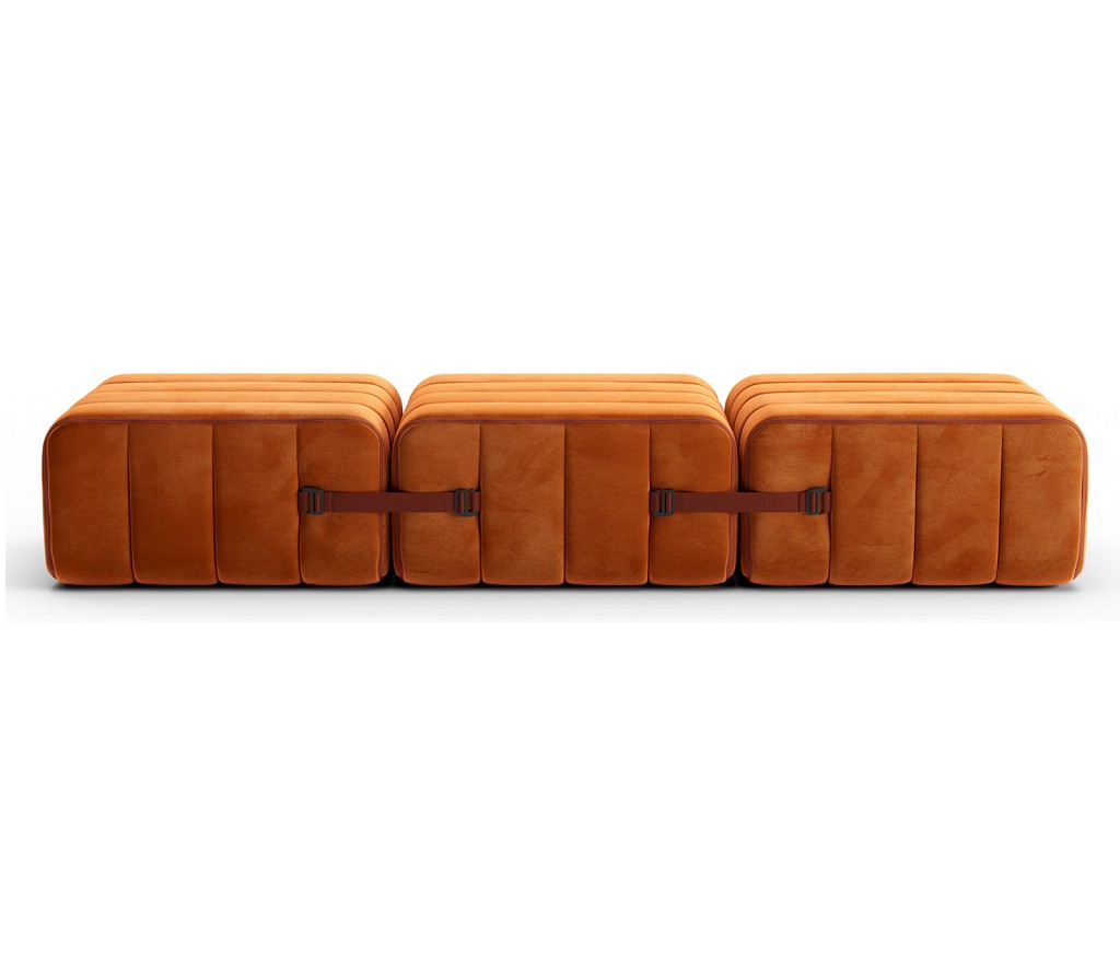 Curt Sofaset Barcelona Rot