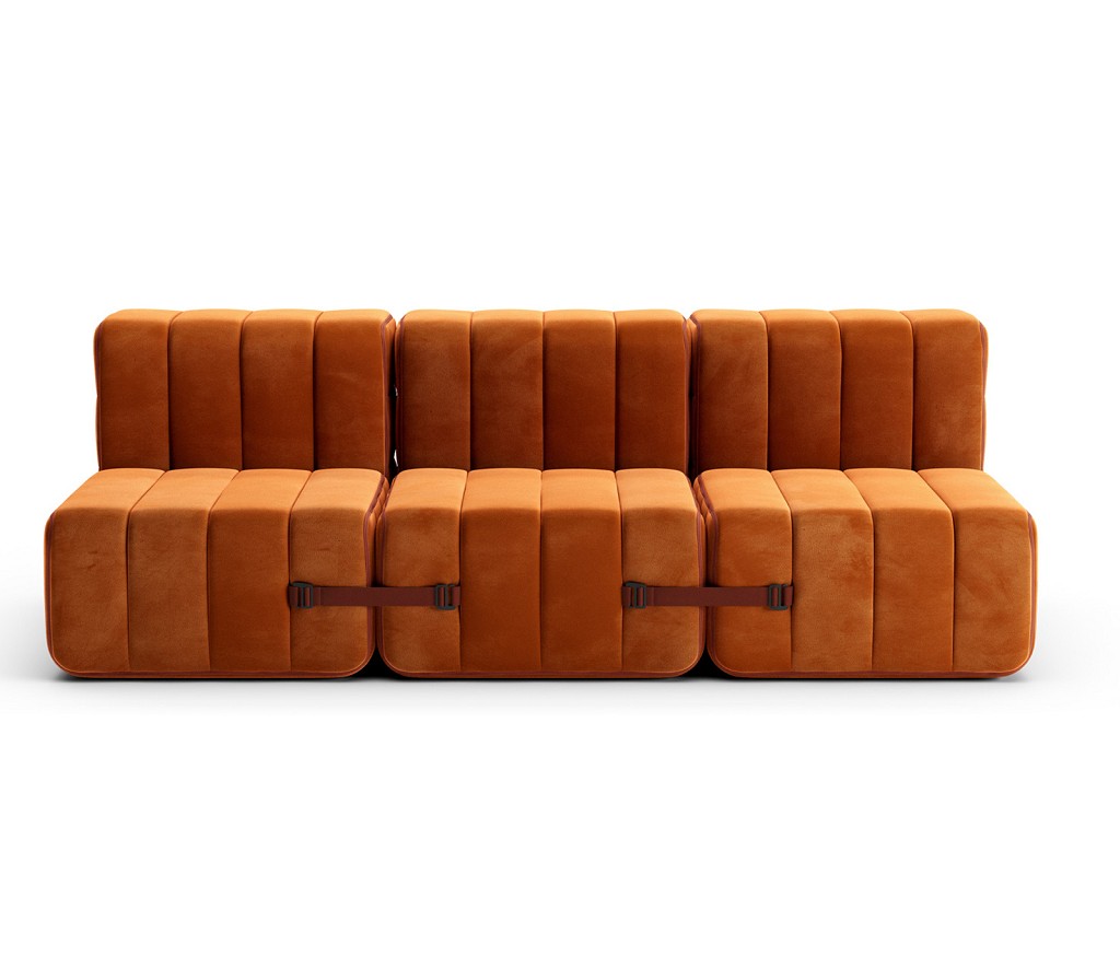 Curt Modulsofa mit Lehne Barcelona Rot - Gallery 1 Curt Modulsofa mit Lehne Barcelona Rot