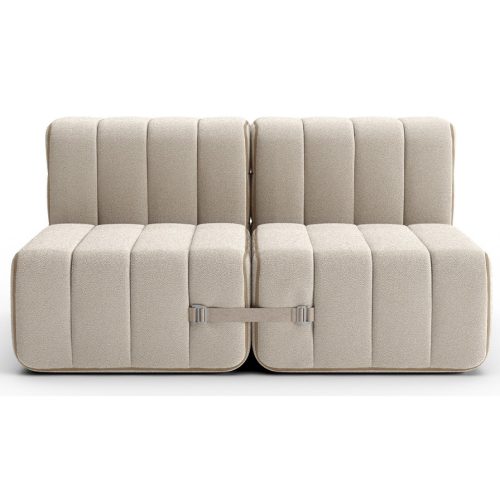 Curt Zweisitzer SERA Weiß / Beige