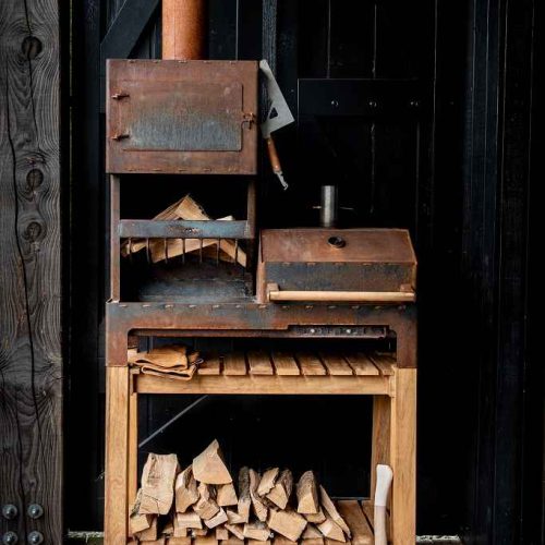 Outdooroven XL aus Cortenstahl