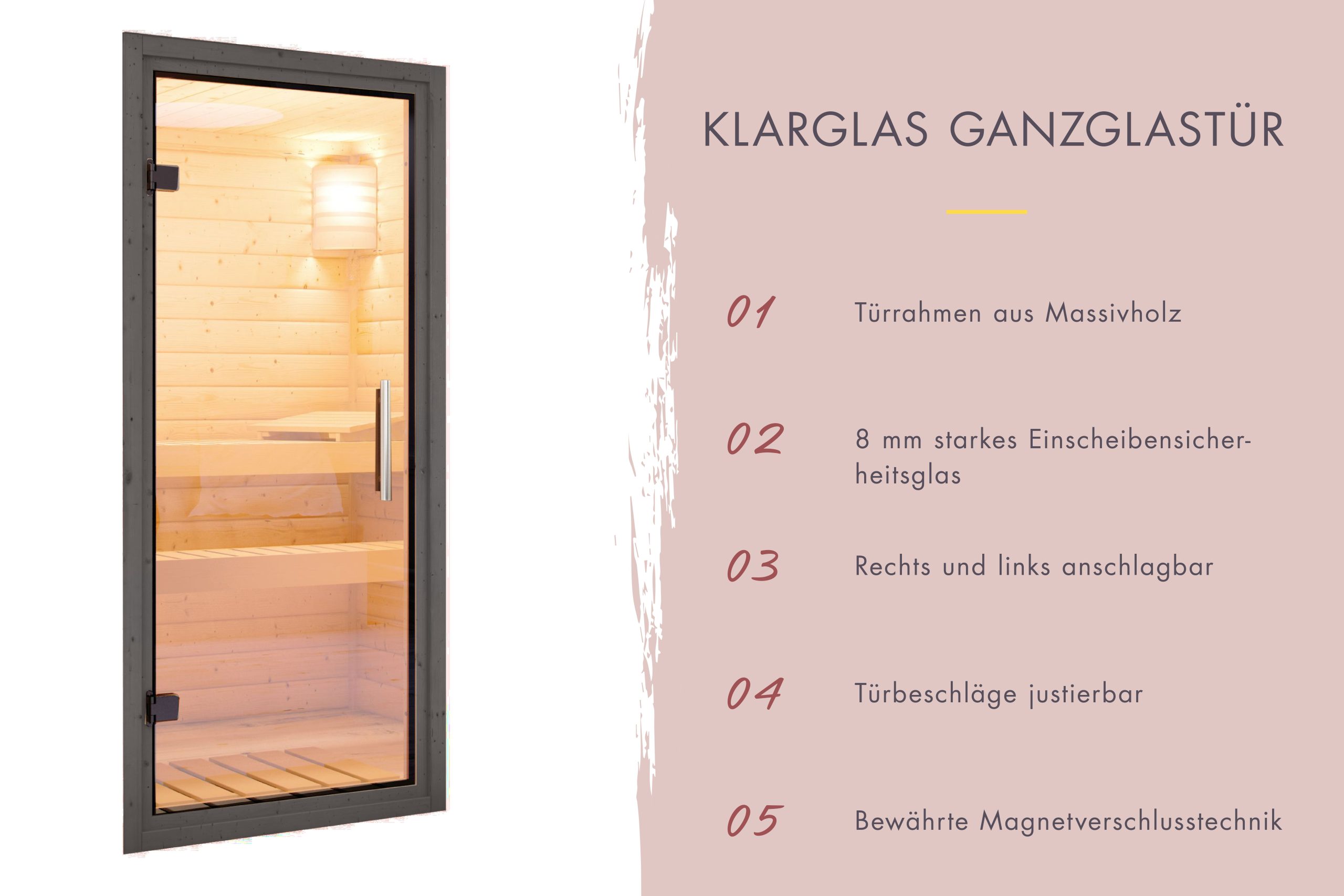 Karibu Design Saunahaus Uppsala Blackline - 68 mm Aktionssauna schwarz Ohne Terrasse 9 kW Ofen inkl. Steuergerät (finnisch)
