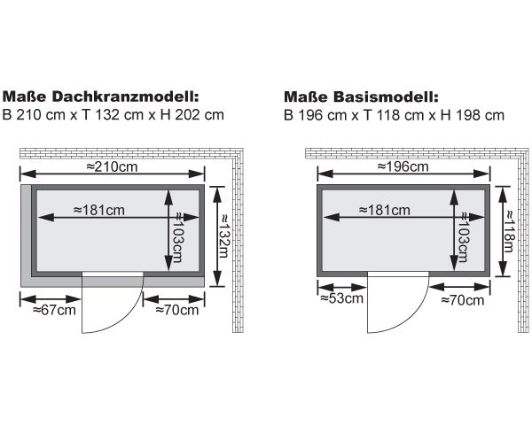 Karibu Sauna Variado mit Fronteinstieg 68 mm - 9 kW Ofen inkl. Steuergerät- Isolierte Saunatür