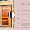 Karibu Design Saunahaus Monterey Blackline - 73 mm naturbelassen Ohne Terrasse Ohne Ofen