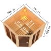 Karibu Sauna Airi Superior mit Eckeinstieg 68 mm Ohne Dachkranz Ohne Ofen - Gallery 3 Karibu Sauna Airi Superior mit Eckeinstieg 68 mm Ohne Dachkranz Ohne Ofen
