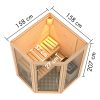 Karibu Sauna Yuma - Massivholzsauna mit Eckeinstieg 38 mm Ohne Dachkranz 9 kW Ofen inkl. Steuergerät - Gallery 4 Karibu Sauna Yuma - Massivholzsauna mit Eckeinstieg 38 mm Ohne Dachkranz 9 kW Ofen inkl. Steuergerät