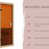 Karibu Saunahaus Fasssauna Quadro 1 Plus - 38 mm 9 kW Bio-Kombiofen inkl. Steuergerät - Gallery 8 Karibu Saunahaus Fasssauna Quadro 1 Plus - 38 mm 9 kW Bio-Kombiofen inkl. Steuergerät
