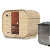 Karibu Saunahaus Fasssauna Quadro 1 Plus - 38 mm 9 kW Bio-Kombiofen inkl. Steuergerät Karibu Saunahaus Fasssauna Quadro 1 Plus - 38 mm 9 kW Bio-Kombiofen inkl. Steuergerät