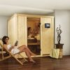 Karibu Sauna Daria – 68 mm Systemsauna – 230 Volt Plug & Play-Ohne Ofen-Inkl. Dachkranz-Klarglas Ganzglastür - Gallery 2 Karibu Sauna Daria – 68 mm Systemsauna – 230 Volt Plug & Play-Ohne Ofen-Inkl. Dachkranz-Klarglas Ganzglastür