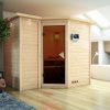 Karibu Sahib 2-Sauna 40mm -Eckeinstieg - Exklusivoptik-9 kW Ofen inkl. Steuergerät-inkl. Dachkranz-Ganzglastür in Graphit-Optik - Gallery 2 Karibu Sahib 2-Sauna 40mm -Eckeinstieg - Exklusivoptik-9 kW Ofen inkl. Steuergerät-inkl. Dachkranz-Ganzglastür in Graphit-Optik