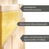 Karibu Sauna Gobin mit Fronteinstieg 68 mm-9 kW Bio-Kombiofen inkl. Steuergerät-ohne Dachkranz-Ganzglastür in Graphit-Optik - Gallery 5 Karibu Sauna Gobin mit Fronteinstieg 68 mm-9 kW Bio-Kombiofen inkl. Steuergerät-ohne Dachkranz-Ganzglastür in Graphit-Optik
