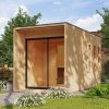 Karibu Design Saunahaus Miramar mit Vorraum - 73 mm schwarz Inkl. Terrasse Ohne Ofen - Gallery 3 Karibu Design Saunahaus Miramar mit Vorraum - 73 mm schwarz Inkl. Terrasse Ohne Ofen
