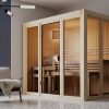Karibu Sauna Irava 3 - 68 mm Systemsauna - 230 Volt Plug & Play Bronzierte Ganzglastür Ohne Dachkranz 3,6 kW Plug&Play Ofen mit integrierter Steuerung - Gallery 2 Karibu Sauna Irava 3 - 68 mm Systemsauna - 230 Volt Plug & Play Bronzierte Ganzglastür Ohne Dachkranz 3,6 kW Plug&Play Ofen mit integrierter Steuerung