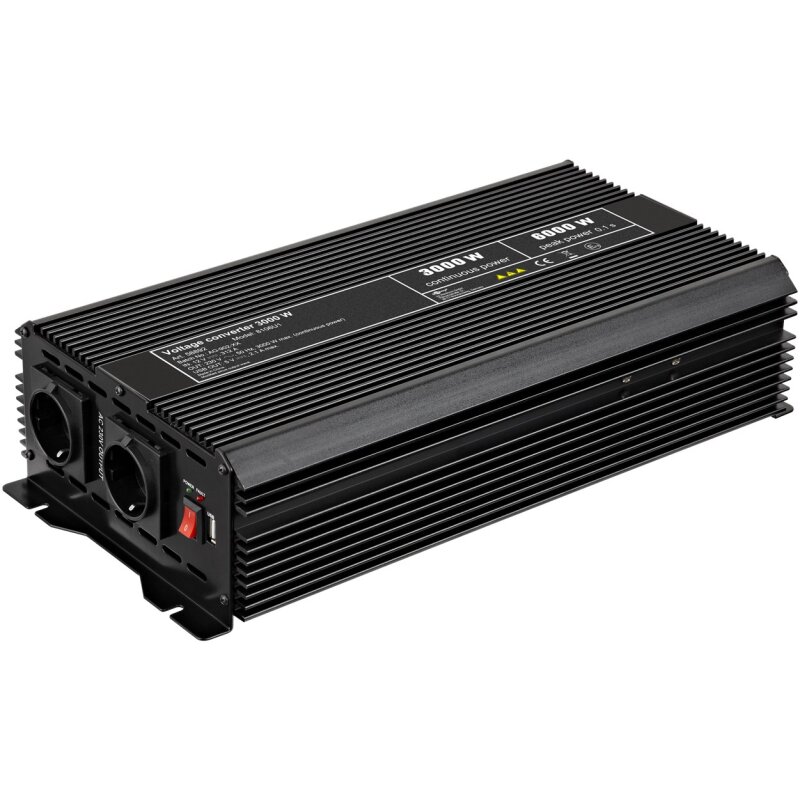 Kfz-Spannungswandler DC/AC (12 V - 230 V/3000 W) USB Kfz-Spannungswandler DC/AC (12 V - 230 V/3000 W) USB