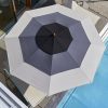 Schirm Klassiker Acryltuch schwarz/anthrazit/grau mit Flaschenzug Ø 350 cm