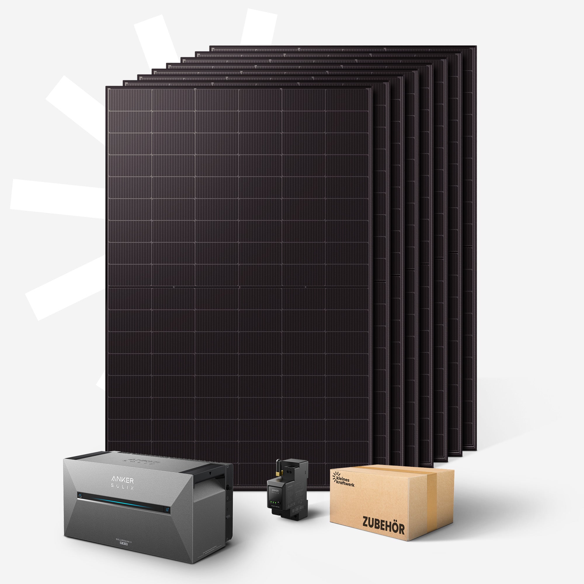 Okta XL - 4000Wp Balkonkraftwerk mit Speicher Anker SOLIX Solarbank 3 Pro - Gallery 1 Okta XL - 4000Wp Balkonkraftwerk mit Speicher Anker SOLIX Solarbank 3 Pro