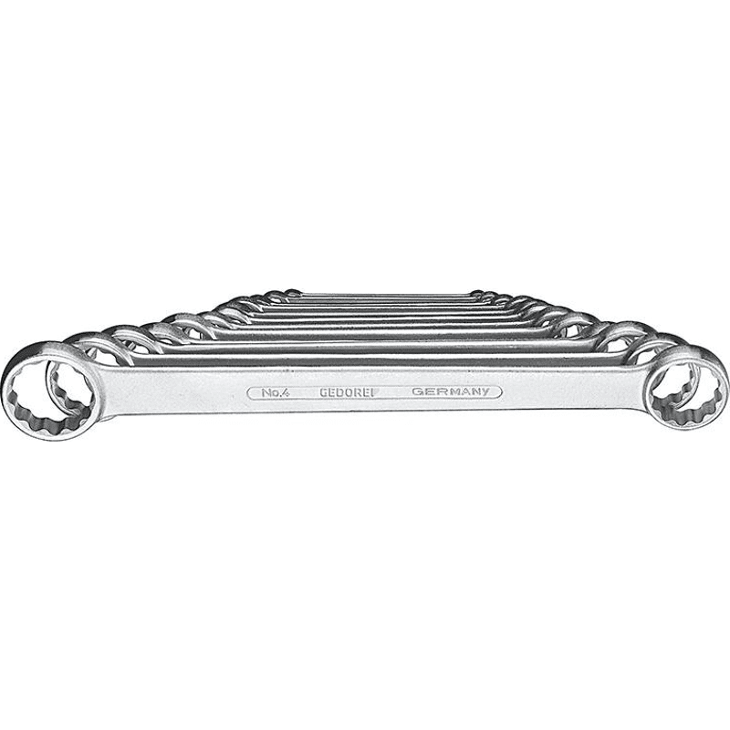 Doppelringschlüssel-Satz DIN837B 6-32mm 12-teilig in Karton