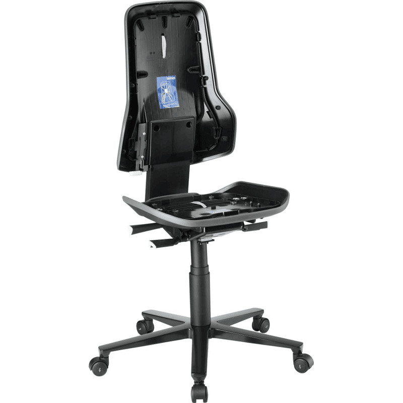 Basisstuhl ESD NEON 2 grau mit Rollen perman Basisstuhl ESD NEON 2 grau mit Rollen perman