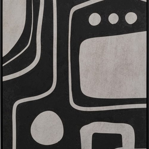 Leinwandbild Artistic Blacky 70x110cm