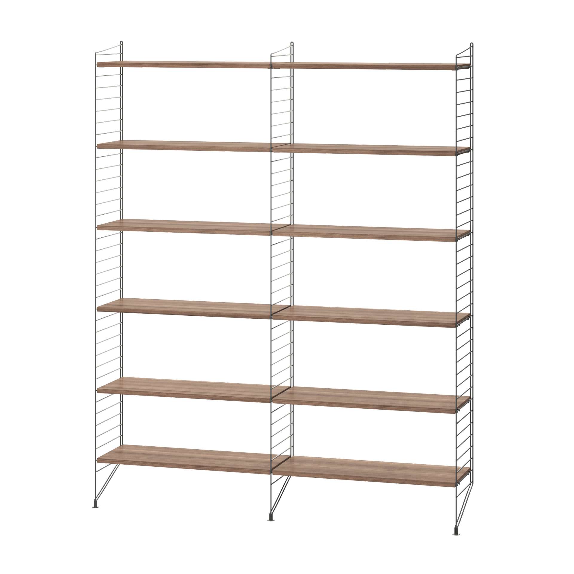 Bücherregal minimalistisch Dunkelgrau Walnuss Bücherregal minimalistisch Dunkelgrau Walnuss