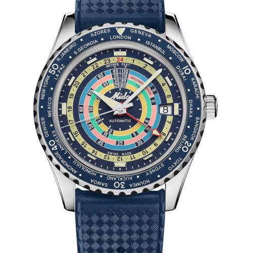 Mido M0268291704100 Herrenuhr Ocean Star Decompression Worldtimer Automatik Set 41mm 20ATM