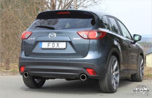 FOX Sportauspuff passend für Mazda CX5 - KE/ GH Endschalldämpfer quer rechts/links - 1x100 Typ 16 rechts/links