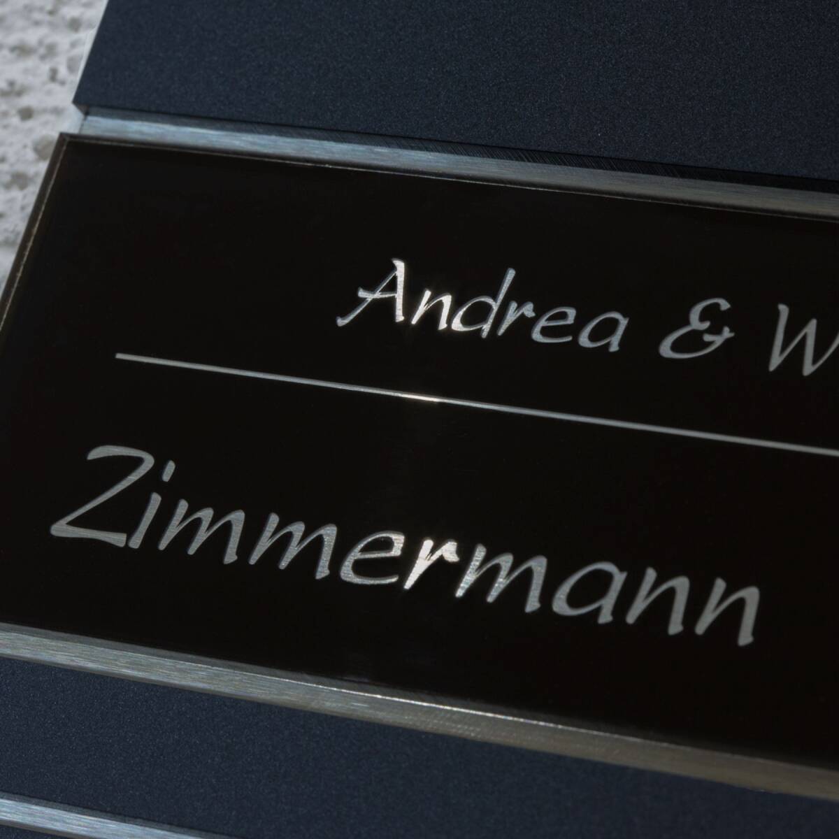 Metzler Design Funkklingel Schwarz Gravur | Ava Slim - Gallery 5 Metzler Design Funkklingel Schwarz Gravur | Ava Slim