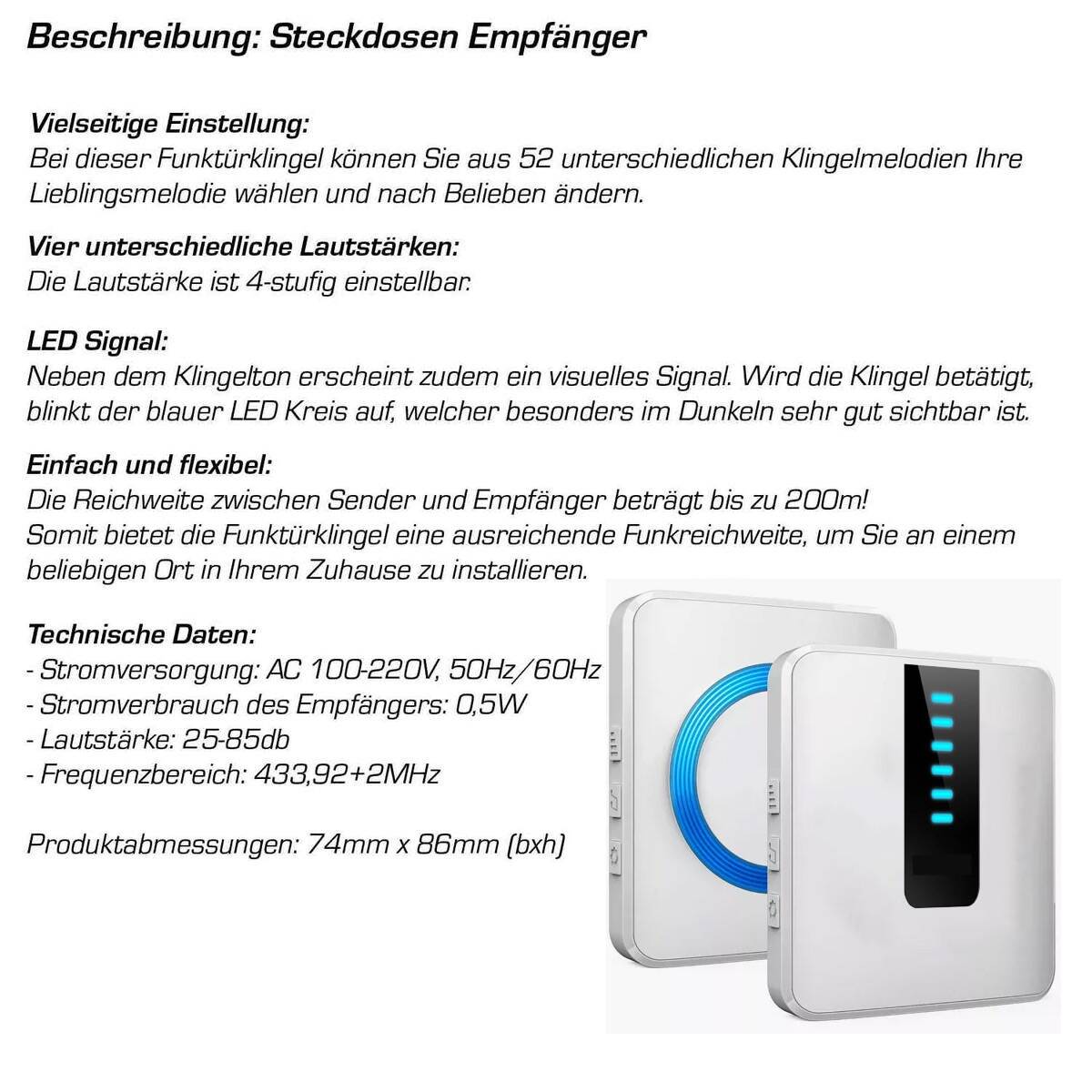 Metzler Funkklingel Mehrfamilienhaus | 3 Klingeltaster | personalisiert mit Gravur | Edelstahl gebürtstet | Alan M3 - Gallery 4 Metzler Funkklingel Mehrfamilienhaus | 3 Klingeltaster | personalisiert mit Gravur | Edelstahl gebürtstet | Alan M3