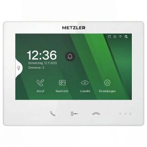 Metzler Innenstation XDM10 | 7 Zoll Touchscreen | 2-Draht-BUS | Weiß