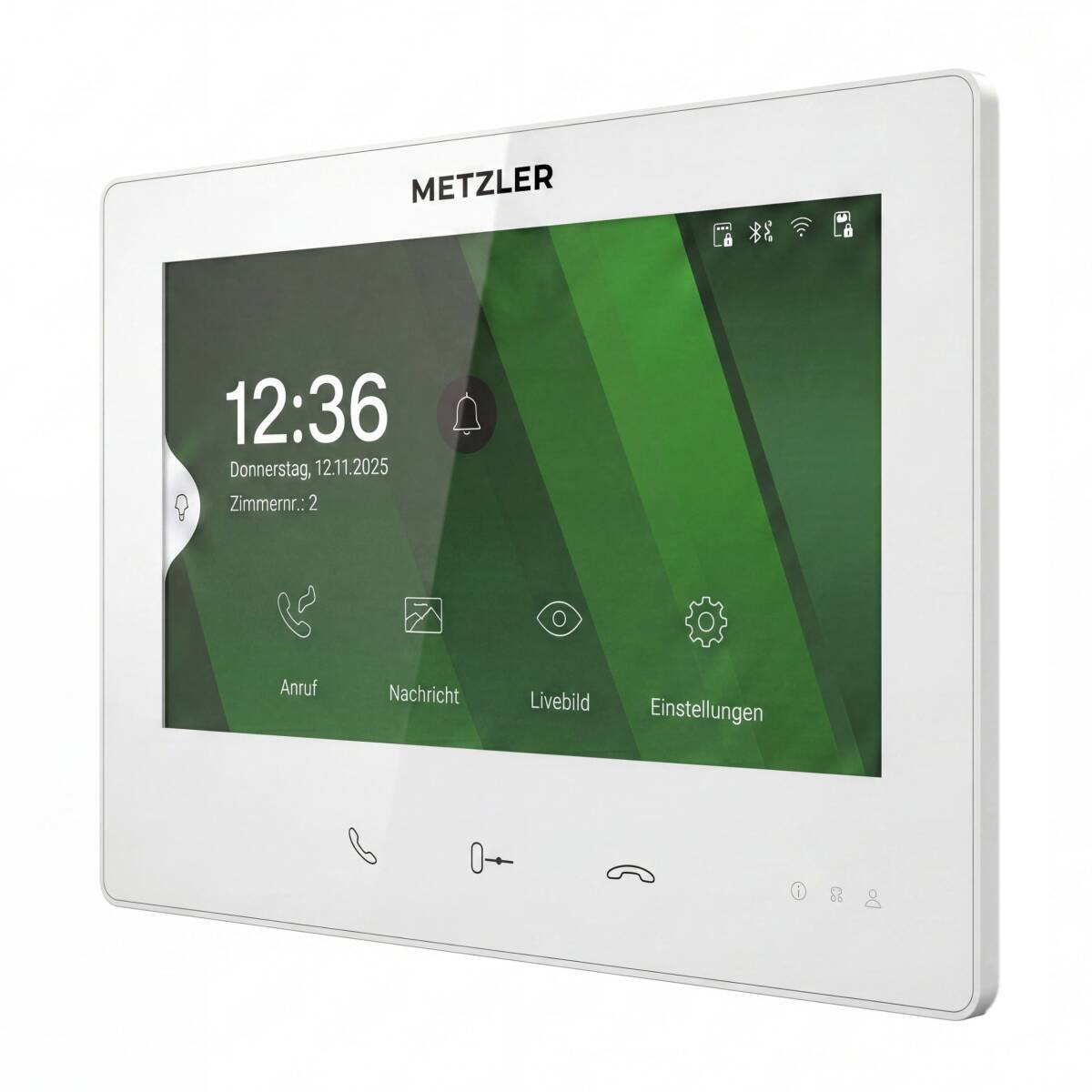 Metzler Innenstation XDM10 | 7 Zoll Touchscreen | 2-Draht-BUS | Weiß - Gallery 3 Metzler Innenstation XDM10 | 7 Zoll Touchscreen | 2-Draht-BUS | Weiß