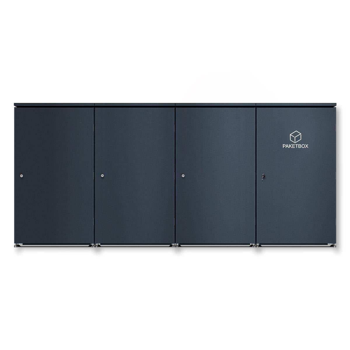 Metzler Mülltonnenbox | 3er mit Paketbox | Extra großes Volumen | Aus Aluminium | Höhenverstellbare Füße | Anthrazit - Gallery 3 Metzler Mülltonnenbox | 3er mit Paketbox | Extra großes Volumen | Aus Aluminium | Höhenverstellbare Füße | Anthrazit