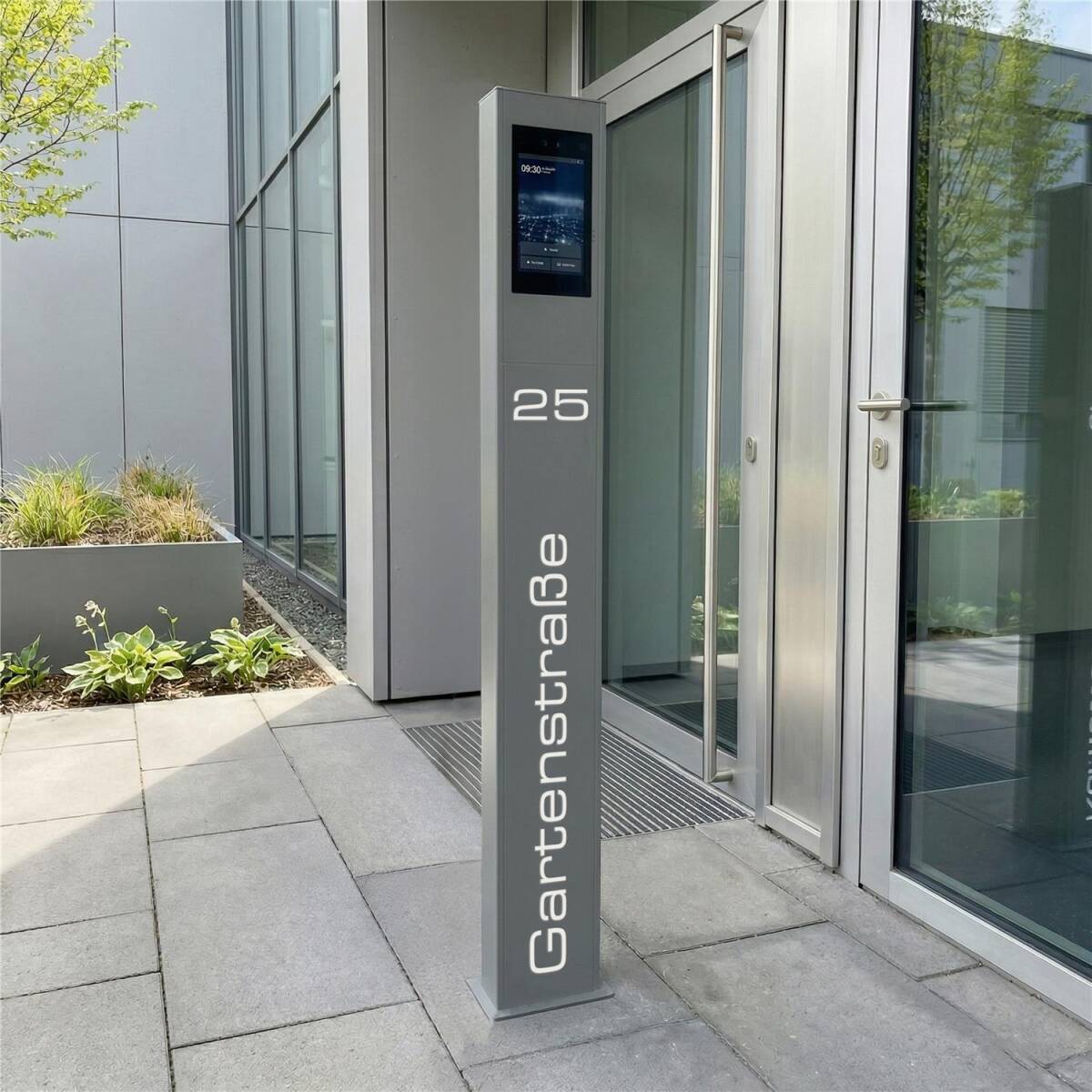 Metzler Video-Türsprechsäule | Klingelstele mit Gesichtserkennung | Farbe wählbar | Ein- & Mehrfamilienhaus | Personalisierbar | SDM10S - Gallery 5 Metzler Video-Türsprechsäule | Klingelstele mit Gesichtserkennung | Farbe wählbar | Ein- & Mehrfamilienhaus | Personalisierbar | SDM10S
