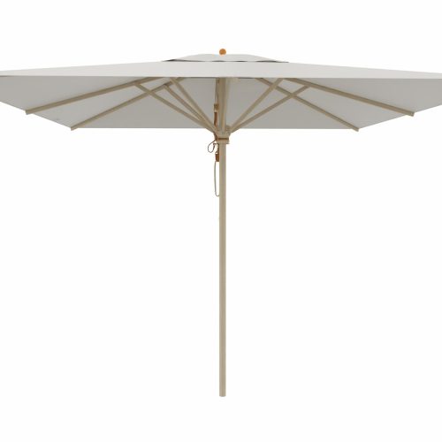 Sonnenschirm rechteckig Natur 300x300 cm mit Flaschenzug